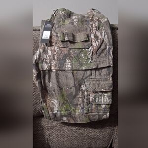 Bree Camo Stretch Cargo Jean - Olive/combo